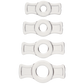 Doc Johnson TitanMen Cock Ring Set Clear