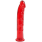 Doc Johnson Jelly Jewels 8" Dong with Suction Cup Ruby