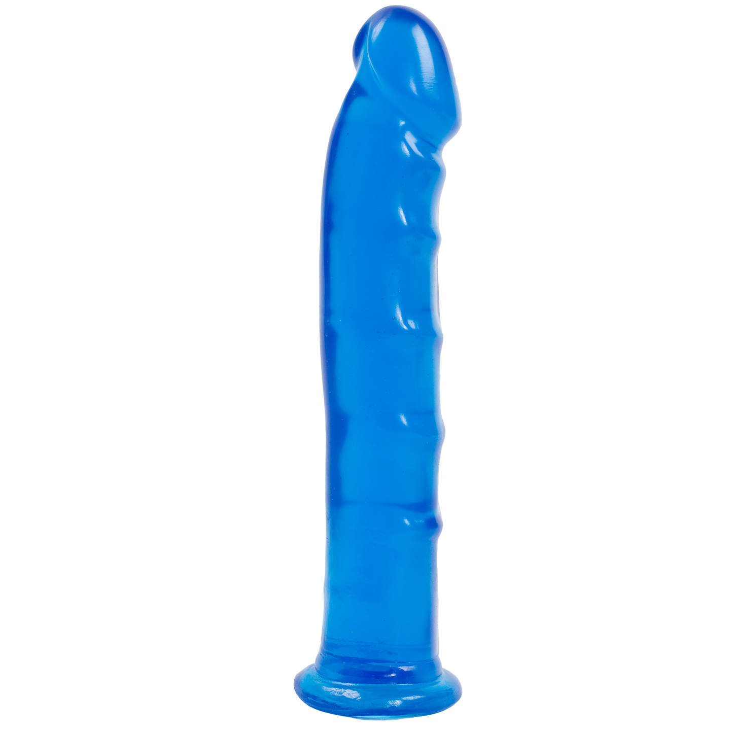 Doc Johnson Jelly Jewels 8" Dong with Suction Cup Sapphire