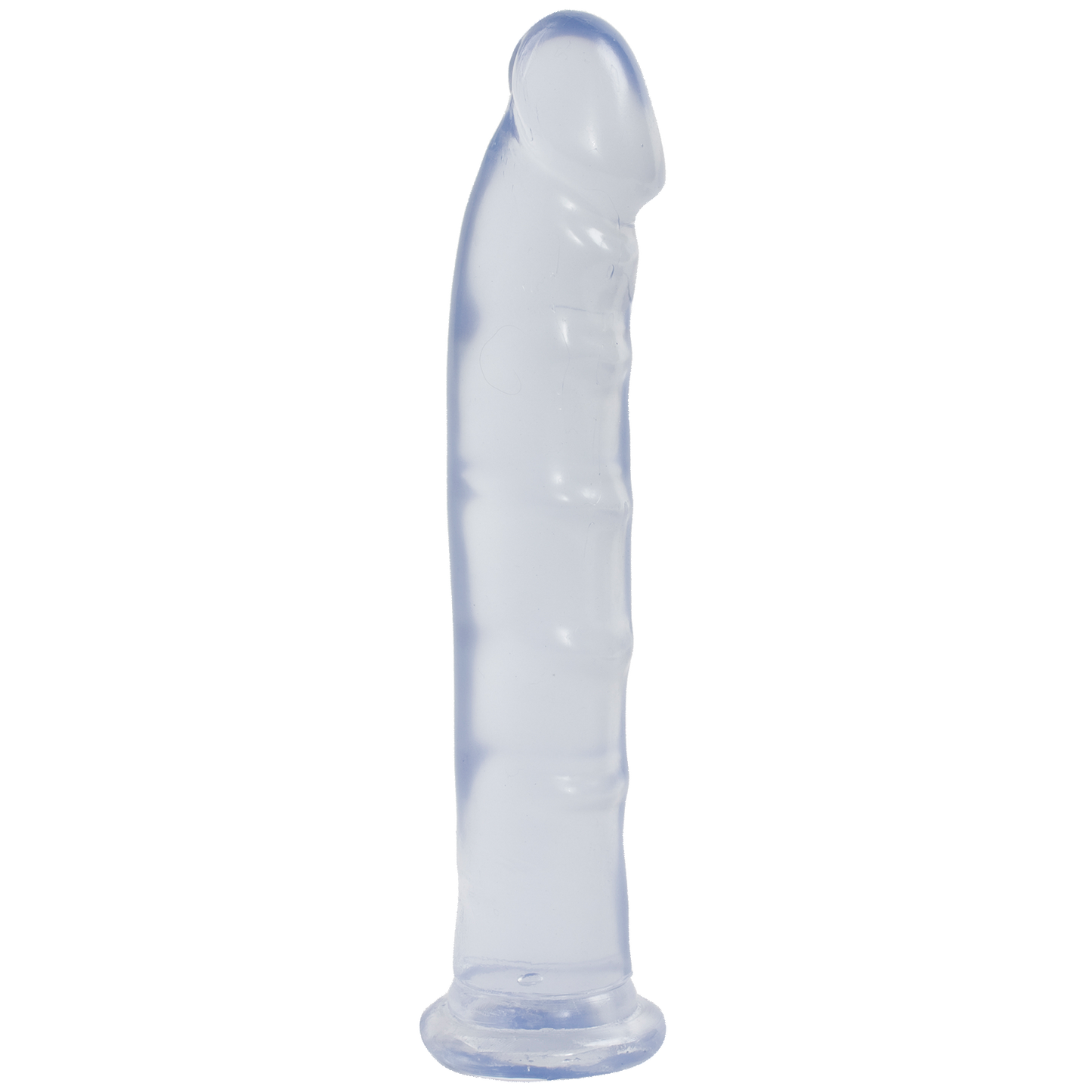 Doc Johnson Jelly Jewels 8" Dong with Suction Cup Diamond Clear