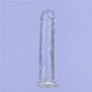 Addiction | Crystal Dildo Straight 7" Clear with bonus PowerBullet