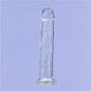 Addiction | Crystal Dildo Straight 9" Clear with bonus PowerBullet