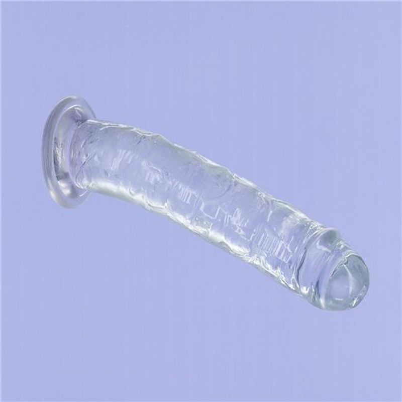 Addiction | Crystal Dildo Straight 9" Clear with bonus PowerBullet