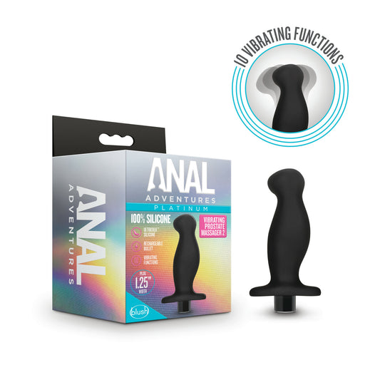 Blush Novelties | Anal Adventures Platinum Silicone Prostate Massager 02