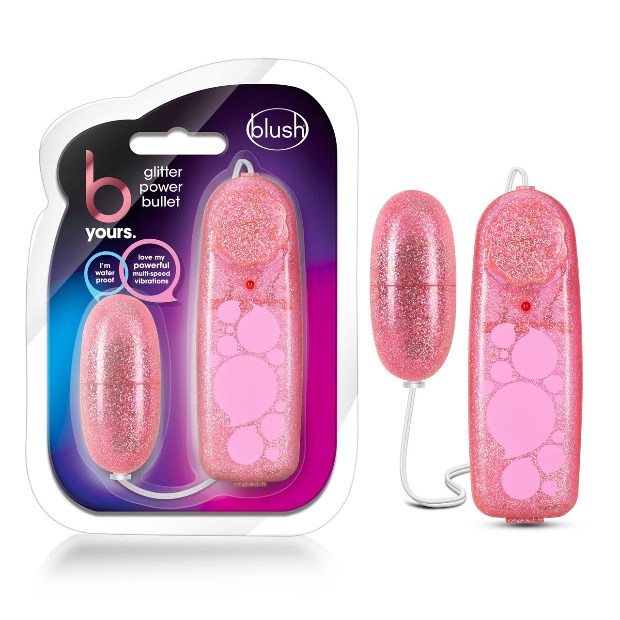 Blush Novelties B Yours Glitter Power Bullet Pink