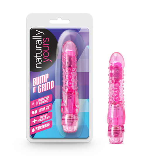 Blush Novelties Naturally Yours Bump n Grind Pink Vibrator