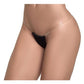 Mapale Teeny Thong Black Size S/M or M/L