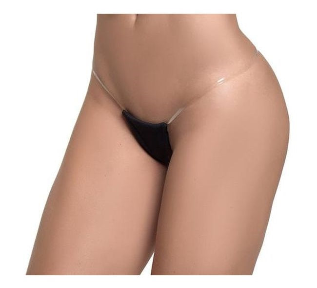 Mapale Teeny Thong Black Size S/M or M/L