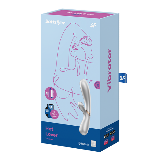 Satisfyer Hot Lover Rabbit Vibrator Silver/Champagne