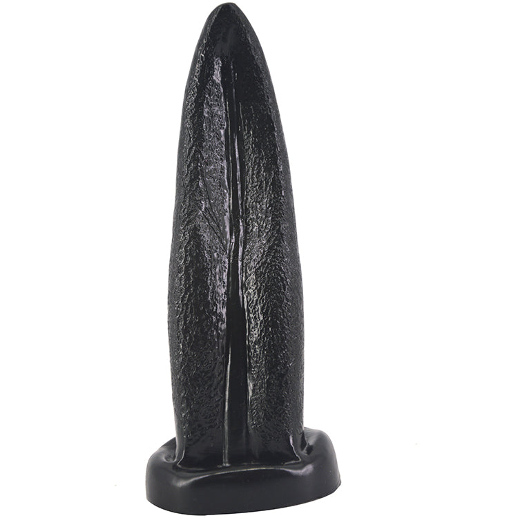 FAAK Tongue Shape Anal Plug Black