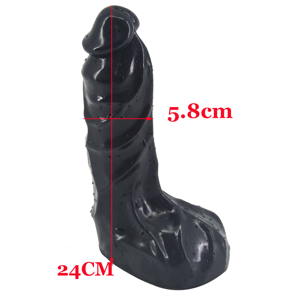 FAAK Thick Realistic Penis Dildo Black