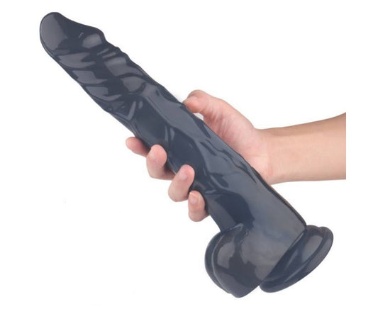 S-Hande King Kong Dong w Balls Black XL Dildo