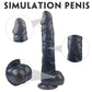 S-Hande King Kong Dong w Balls Black XXL Dildo