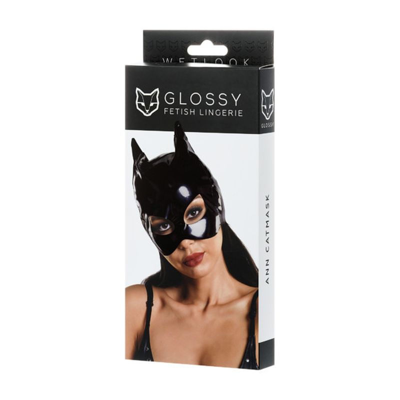 Glossy Wetlook Cat Mask Size OS