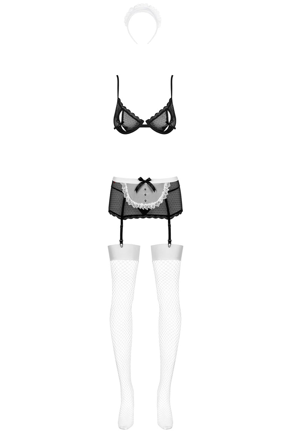 Obsessive Maidme Maid Set 5 Piece Size S/M or L/XL