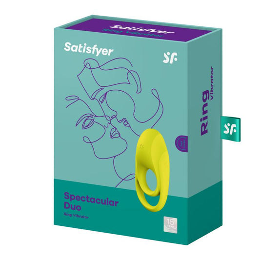 Satisfyer Spectacular Duo Cockring Cock Ring Yellow