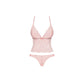 Obsessive Lingerie Delicanta Top and Panties Pink Size S/M or L/XL