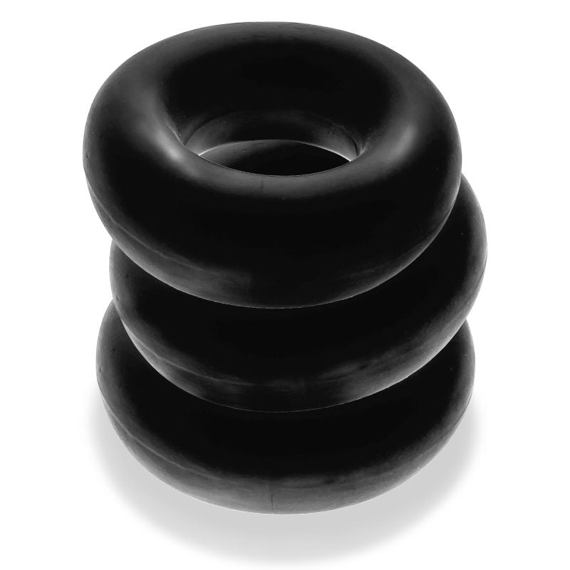 OxBalls Fat Willy 3 Pc Jumbo Cock Rings Black