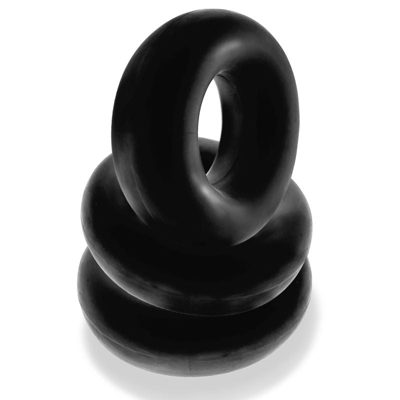 OxBalls Fat Willy 3 Pc Jumbo Cock Rings Black