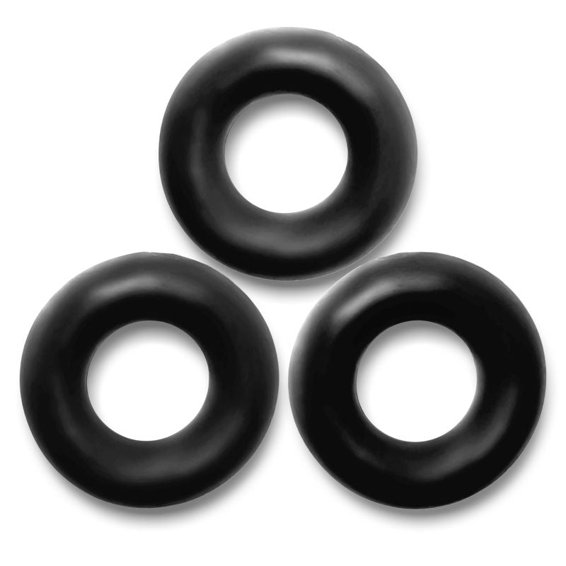 OxBalls Fat Willy 3 Pc Jumbo Cock Rings Black