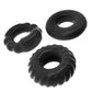 OxBalls Bonemaker 3 Pc Cockring Cock Ring Set Black