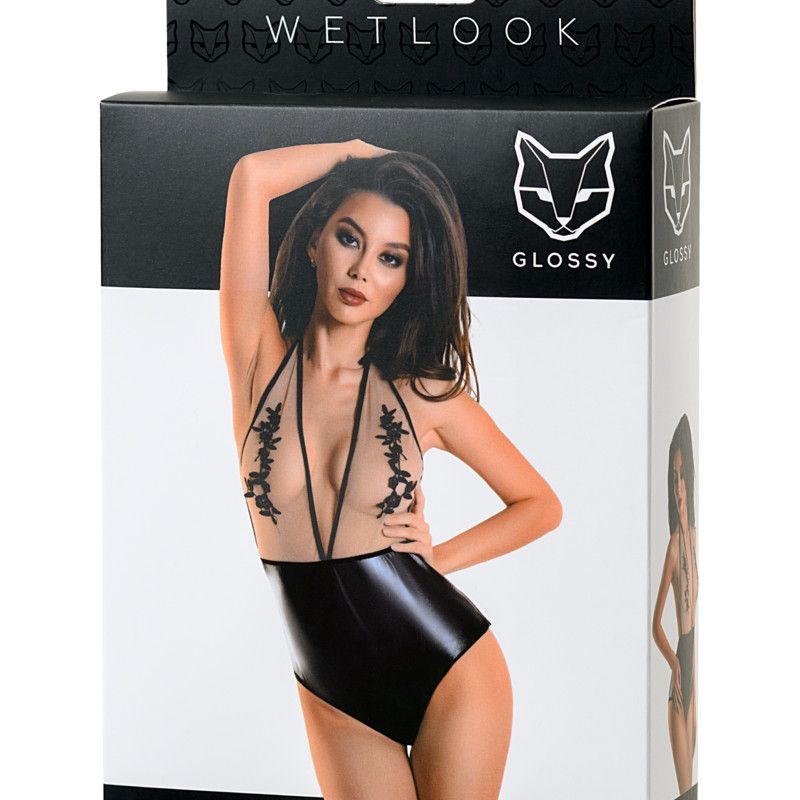 Glossy Wetlook Bodysuit Kiara Size L/XL