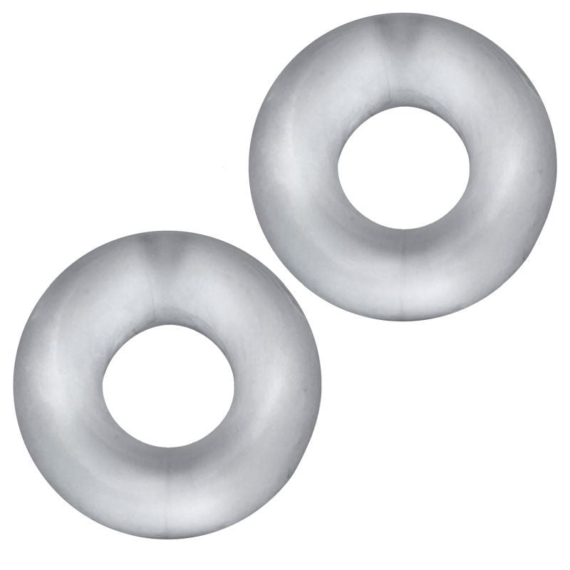 HunkyJunk Stiffy 2 Pc Bulge Cockrings Ice Clear Ice