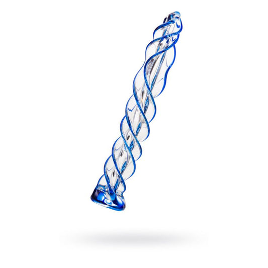 Sexus Glass Sexus Glass Dildo Blue Helix 18.7cm