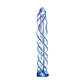 Sexus Glass Sexus Glass Dildo Blue Helix 18.7cm