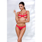 Passion Lingerie Kyouka 2 Piece Set Red Size S/M or L/XL