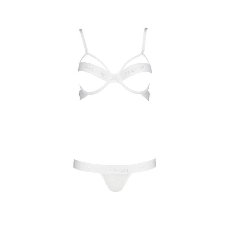 Passion Lingerie Kyouka 2 Piece Set White Size S/M or L/XL