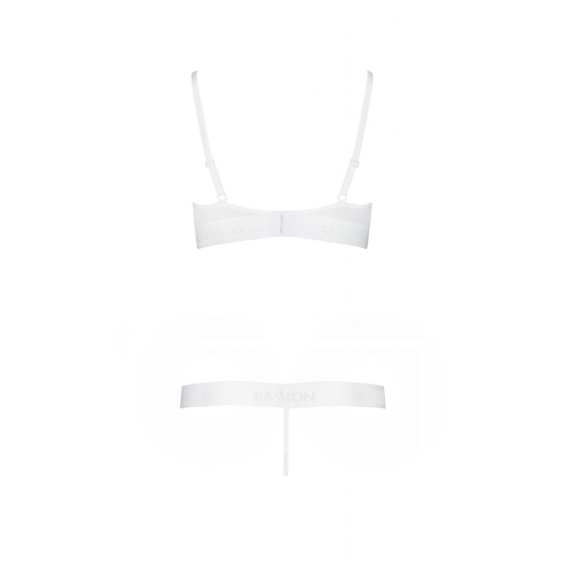 Passion Lingerie Kyouka 2 Piece Set White Size S/M or L/XL