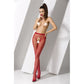 Passion Lingerie Suspender Thigh High S019 Red Size OS