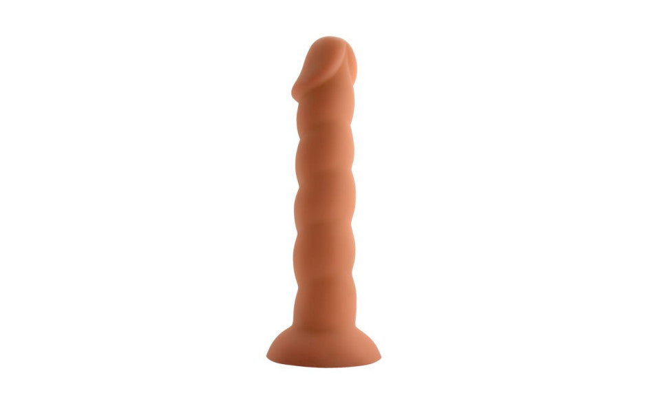 X-MEN Spiral Cock Dildo Dong w Suction Flesh