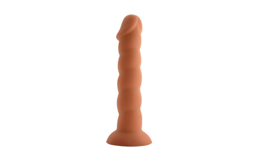 X-MEN Spiral Cock Dildo Dong w Suction Flesh