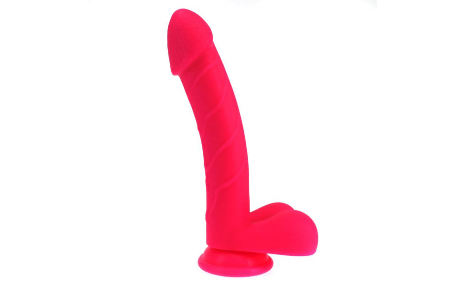 X-MEN Realistic Cock Dildo Dong w Balls Pink