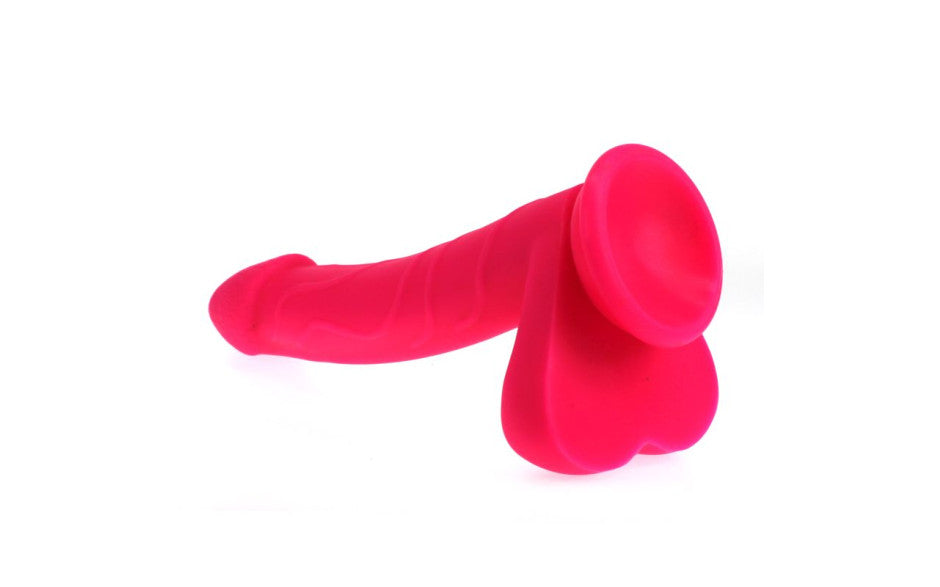 X-MEN Realistic Cock Dildo Dong w Balls Pink