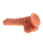 X-MEN Realistic Dildo Ridged Shaft w Balls Flesh