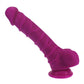 X-MEN Realistic Dildo Ridged Shaft w Balls Pink