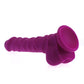 X-MEN Realistic Dildo Ridged Shaft w Balls Pink