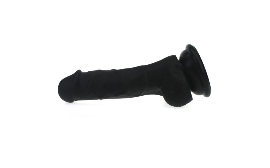 X-MEN Realistic Dildo Veined Shaft w Balls Black