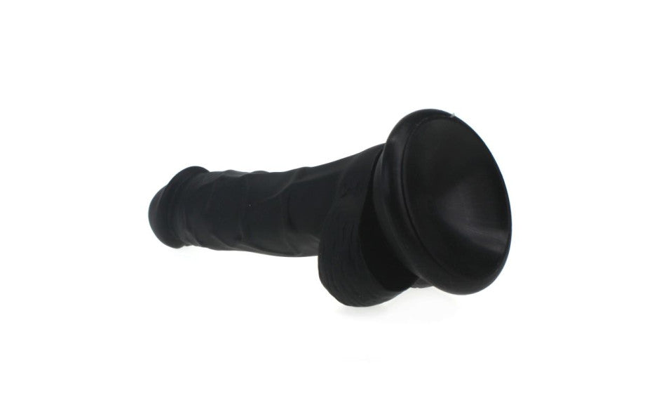 X-MEN Realistic Dildo Veined Shaft w Balls Black