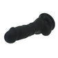 X-MEN Realistic Dildo Veined Shaft w Balls Black