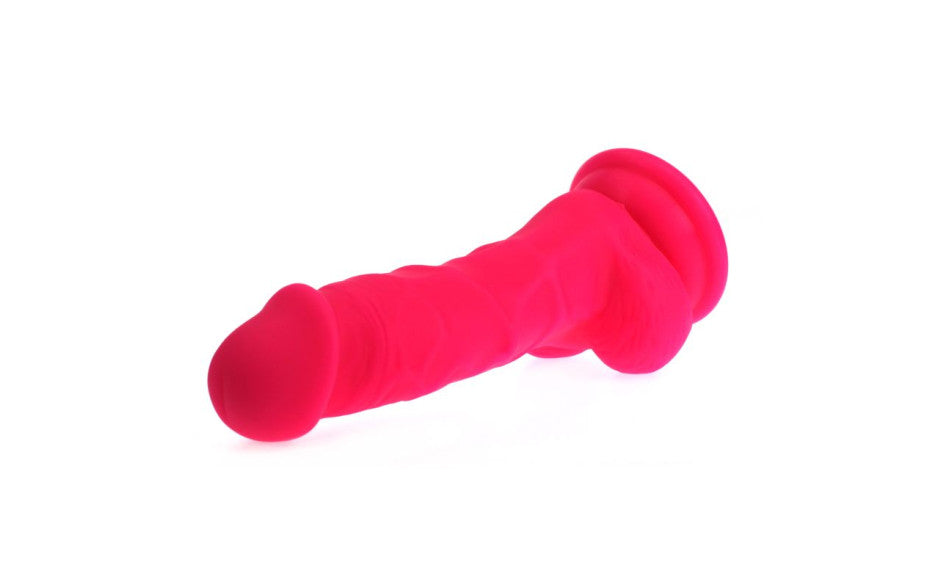 X-MEN Realistic Dildo Veined Shaft w Balls Pink