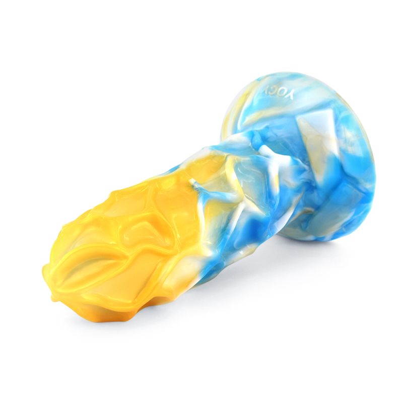 FAAK Dragon Anal Plug Gold/Blue