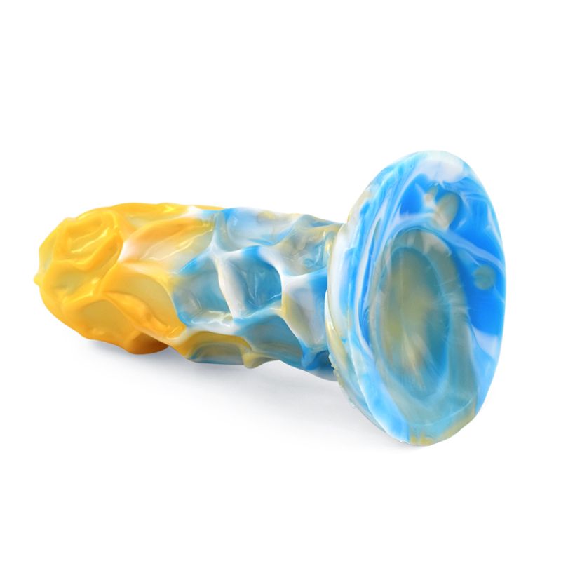 FAAK Dragon Anal Plug Gold/Blue