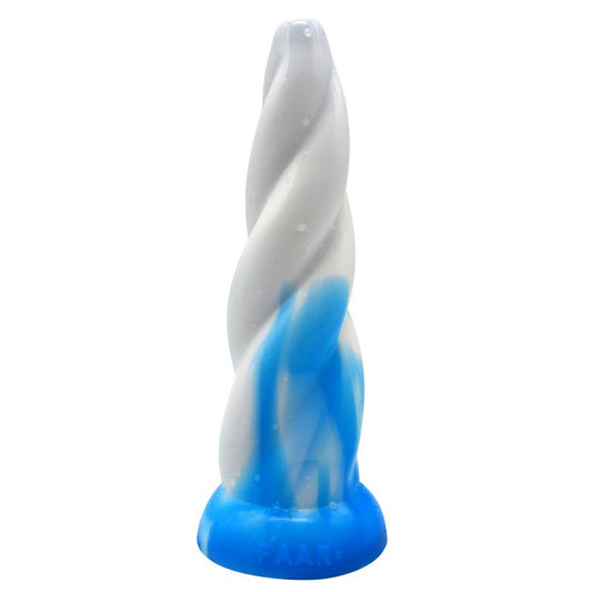 FAAK Swirl Dildo Blue/White