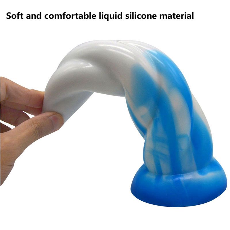 FAAK Swirl Dildo Blue/White