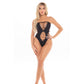 Pink Lipstick Treat Me Right Seamless Bodysuit Black Size OS