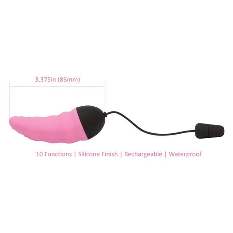 PowerBullet Power Bullet Remote Control Vibrating Tongue Egg Pink